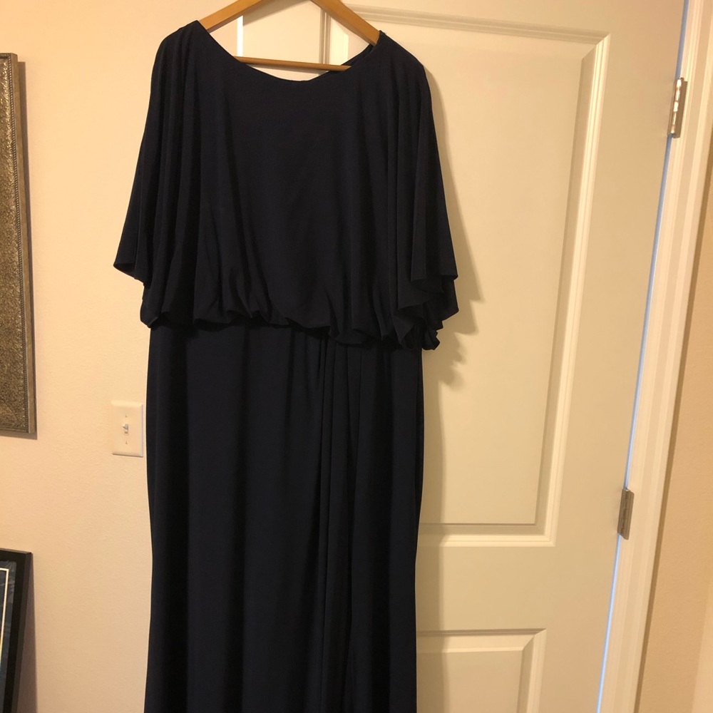 Anthropologie/Beholden Lena dark blue dress